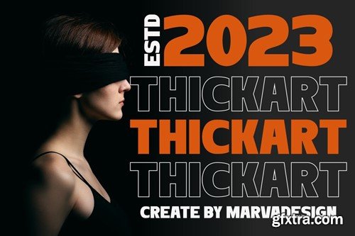 Thickart - A Modern Sans Serif Font XWJBRD7