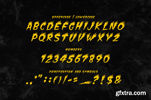 Fire Font | Flames font WHQTYQQ