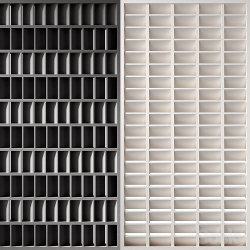 Modular decorative partition MISTRAL by Mutina