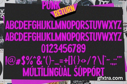 Punk Return - Display Font L2ZXPJE