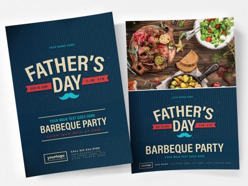 Fathers Day Flyer Layout - 330812532