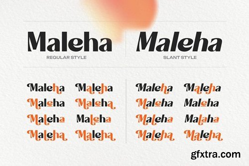 Maleha Bold Modern Sans Serif Font TBCF9CV