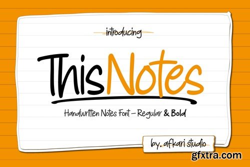 This Notes - Handwritten Marker Note Font LX3NTXS