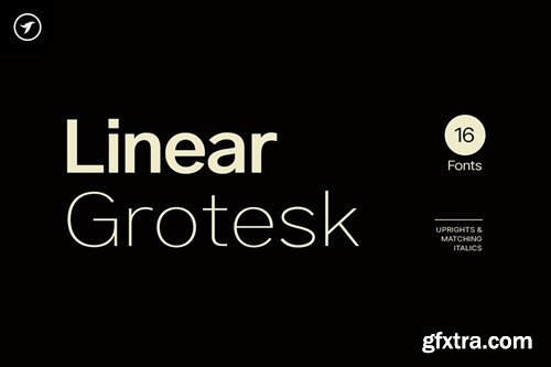 Linear Grotesk - Modern Sans-Serif Font Family WJVVCX9