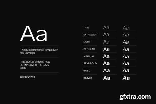 Linear Grotesk - Modern Sans-Serif Font Family WJVVCX9