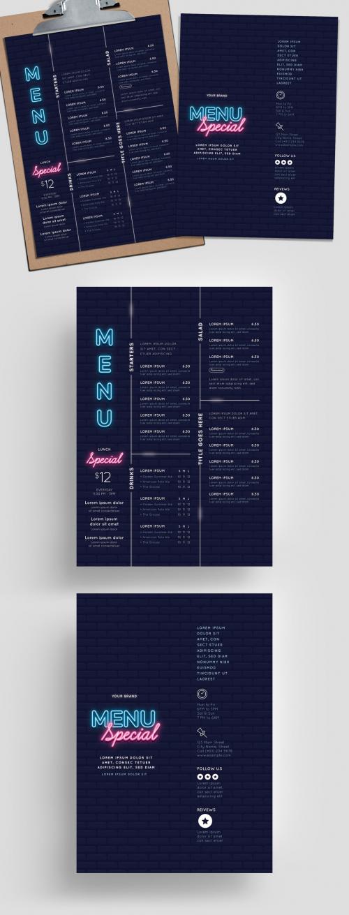 Nightclub Menu Layout - 331024313