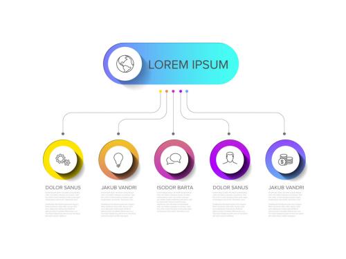 Simple Infographic Layout with Five Elements - 331031177