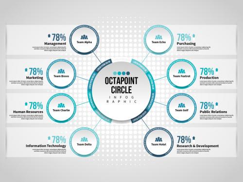 Octa Point Circle Infographic Layout - 331259133