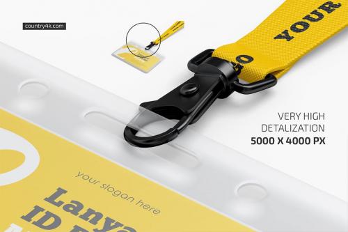 Lanyard ID Badge Mockup Set