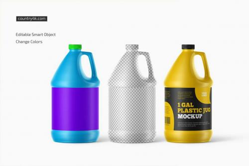 1 Gal Plastic Jug Mockup Set