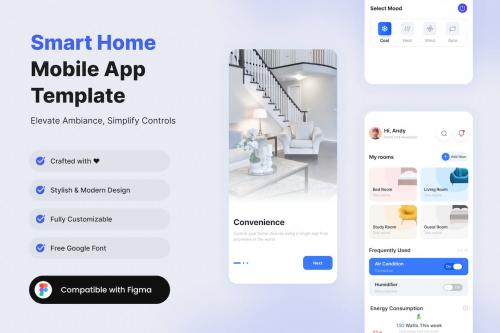 Smart Home Light Mobile App Template