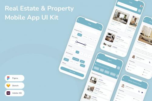 Real Estate &amp; Property Mobile App UI Kit