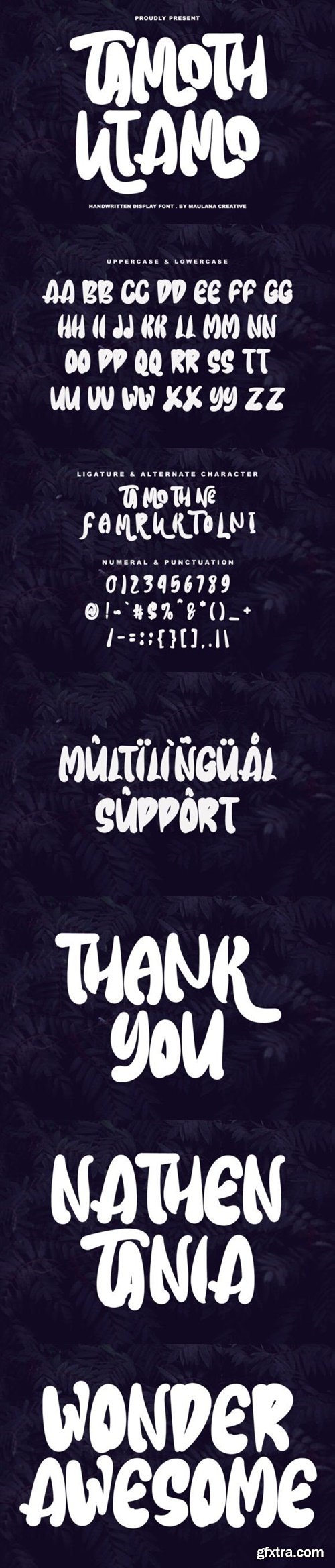 Tamoth Utamo Font