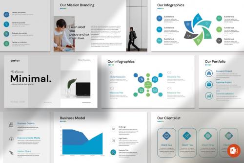 Stylish Minimal PowerPoint Presentation Template