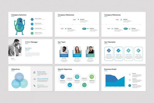 Stylish Minimal PowerPoint Presentation Template