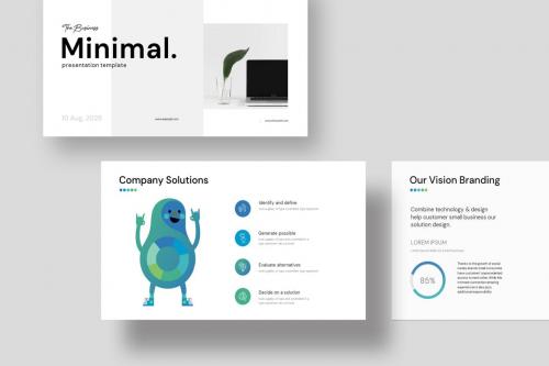 Stylish Minimal PowerPoint Presentation Template