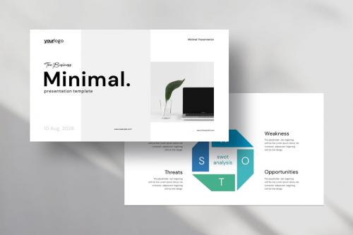 Stylish Minimal PowerPoint Presentation Template