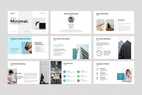 Stylish Minimal PowerPoint Presentation Template