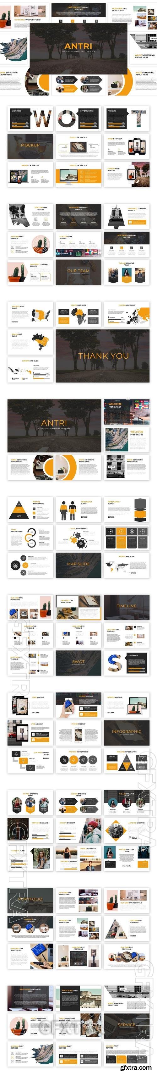 Antri - Creative PowerPoint Template XBLMFYQ