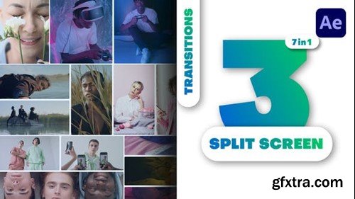 Videohive Multiscreen Transitions - 3 Split Screen - Vol. 02 49597889