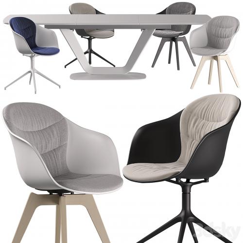 Boconcept - Alicante Table-Adelaide Chair set 01