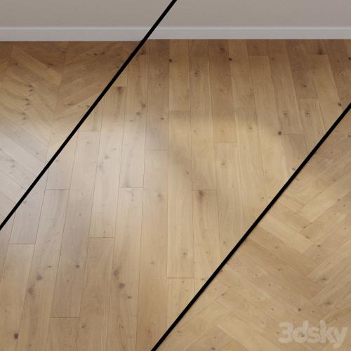 ITEM NO. 538961 HARO PARQUET 4000 Plank 1-Strip 2V Oak Puro White Sauvage brushed naturaDur Top Connect