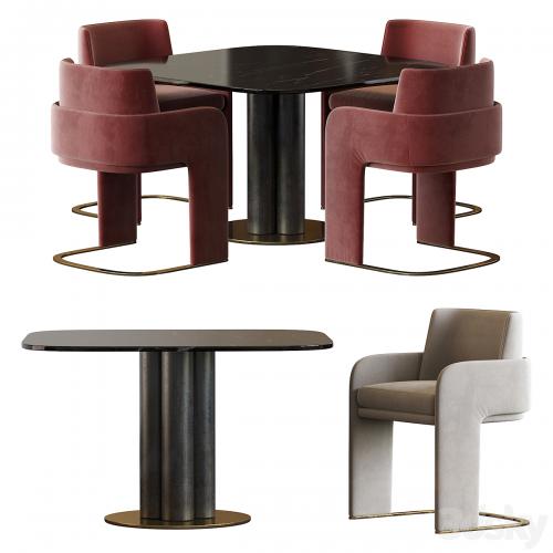 Odisseia Chair and Goya Arflex Table