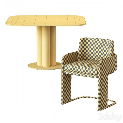 Odisseia Chair and Goya Arflex Table