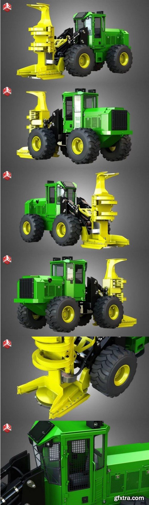 JD – Wheeled Feller Buncher