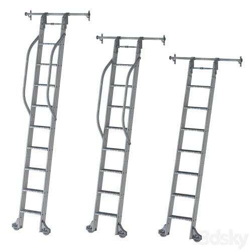 Custom Service Hardware Sliding Hook Library Ladder