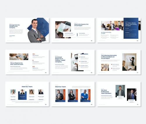 Rapport - Annual Report Deck Presentation Template