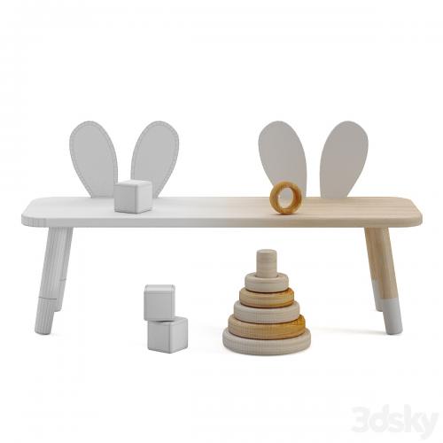 Zara Home Rabbit Kids Bench