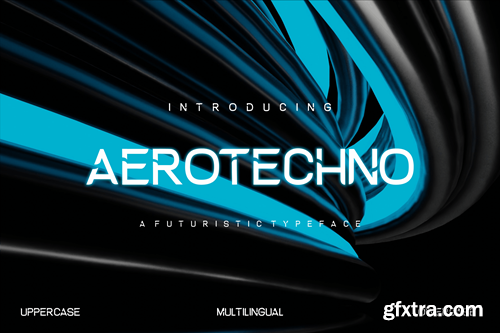 AeroTechno Futuristic Font BU8RH6Z