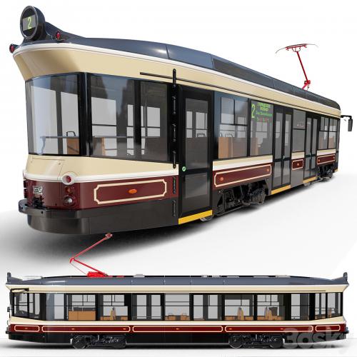 Retro style tram UVZ 71-415R