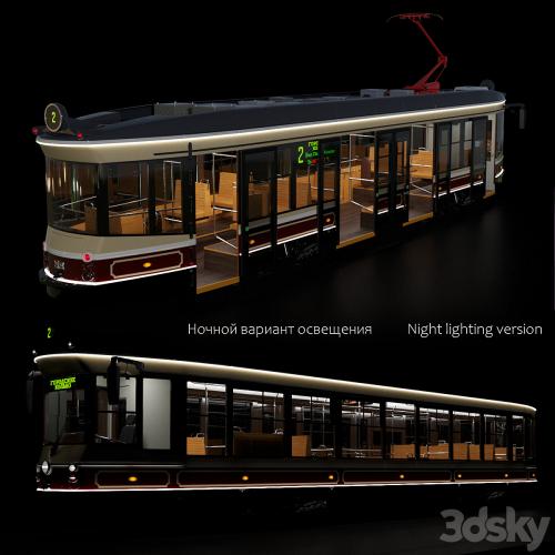 Retro style tram UVZ 71-415R