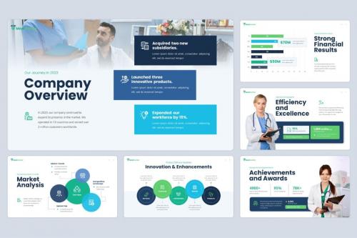 Medical Yearly Report - Powerpoint Templates