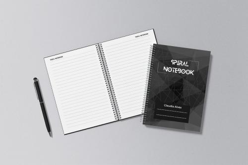 Spiral Notebook Mockup