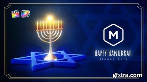 Videohive Hanukkah Festival Logo Reveal 49647934