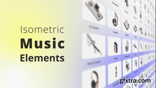 Videohive Isometric Music Elements 49626565