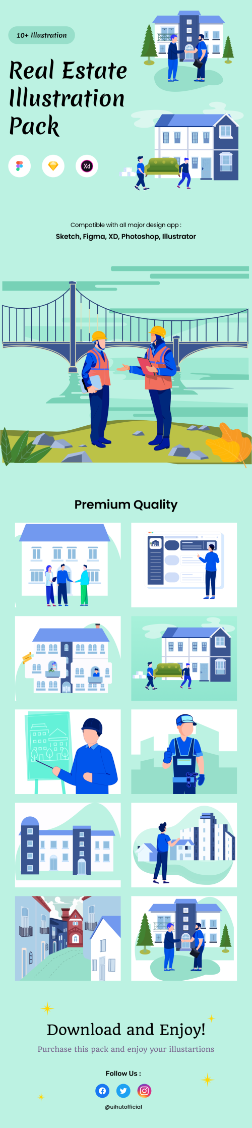 UIHut - Real Estate Illustration Pack - 16700