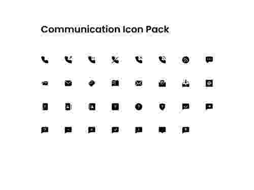 UIHut - Communication Icon Pack Fill - 16940