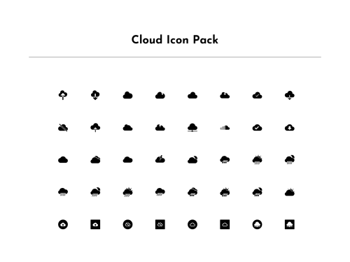 UIHut - Cloud Icon Pack - 16957