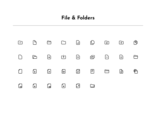 UIHut - File & Folders Icon Set - 16960