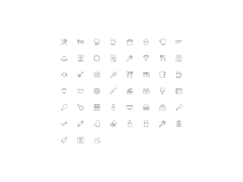 UIHut - Catering Icon Set - 17001