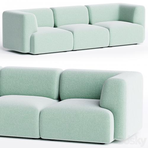 DUO MINI 3 seater sofa By Sancal