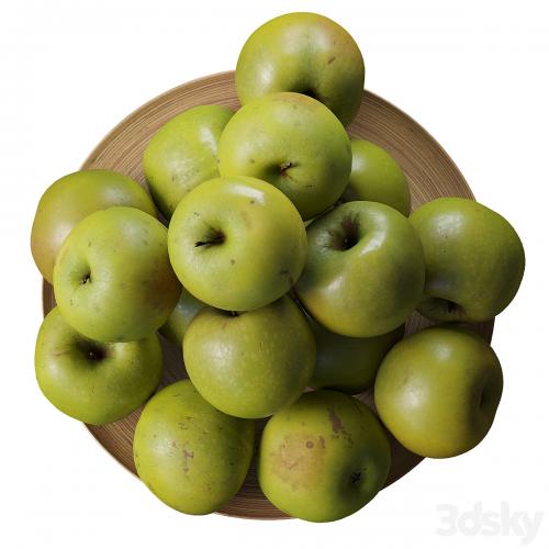 Granny Smith Apples. 4 models