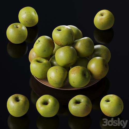 Granny Smith Apples. 4 models