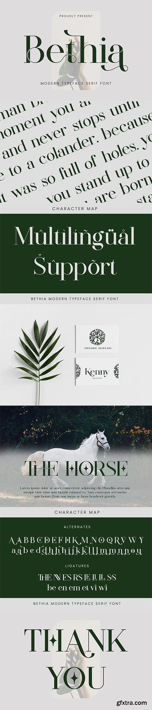 Bethia Modern Serif Font