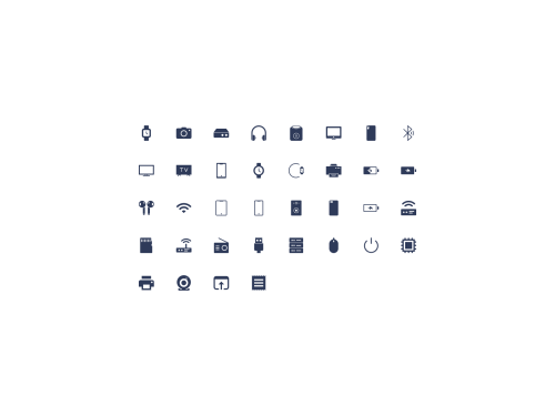 UIHut - Electronics Device Icon Pack - 17023