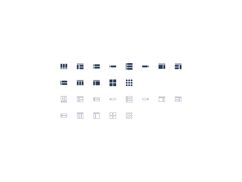 UIHut - Grid Layout Icon Set - 17025